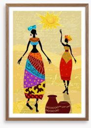Under the African sun Framed Art Print 56640022