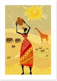 African Art Art Print 56640025
