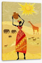 African Art Stretched Canvas 56640025