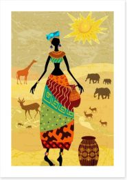 African Art Art Print 56640036