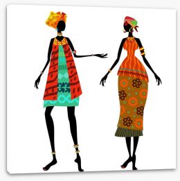 African Art Stretched Canvas 56640111