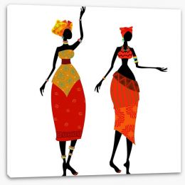 African Art Stretched Canvas 56640121