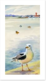 The inquisitive seagull Art Print 56685973