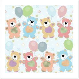 Teddy bears party Art Print 56857217