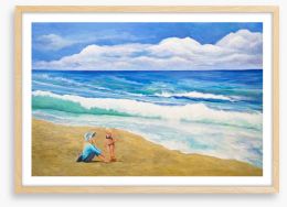 Raised on the beach I Framed Art Print 56862861