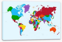 The world in colour Stretched Canvas 57037607
