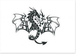 Dragons Art Print 57221561