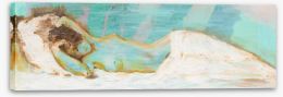 Sleeping nude in blue Stretched Canvas 57290529