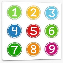 Counting by numbers Stretched Canvas 57291710