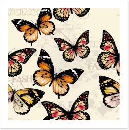 Butterflies Art Print 57486354