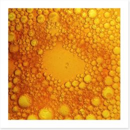 Golden bubbles Art Print 57625641