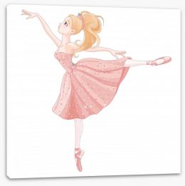 Dancing ballerina Stretched Canvas 57727169