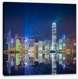 Hong Kong skyline reflections Stretched Canvas 57781566
