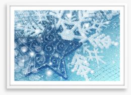 Snowflake star Framed Art Print 57900638