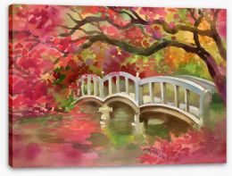 Bridge over the river Stretched Canvas 57953469