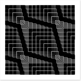 Mono grids Art Print 57989434