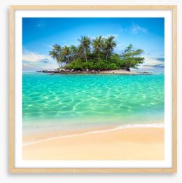 Tropical island paradise Framed Art Print 58043365