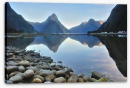 Milford Sound reflections Stretched Canvas 58072011