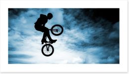 BMX bike silhouette Art Print 58094528