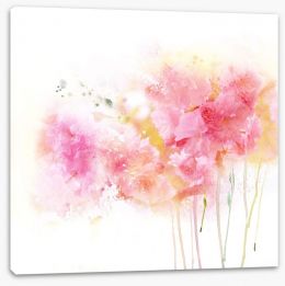Watercolour carnations Stretched Canvas 58101440
