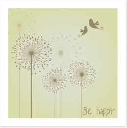 Be happy Art Print 58265280