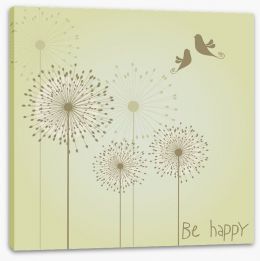Be happy Stretched Canvas 58265280