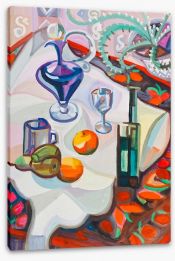 Still life with violet decanter Stretched Canvas 58282513
