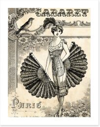 Cabaret burlesque Art Print 58564651