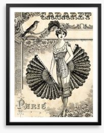 Cabaret burlesque Framed Art Print 58564651