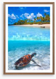 Above and below Framed Art Print 58587927