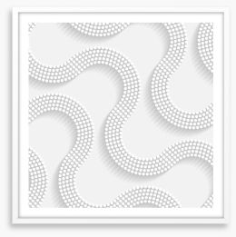 Mosaic curves Framed Art Print 58625585