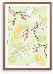 Origami blossom Framed Art Print 58629591