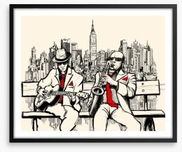 New York blues Framed Art Print 58689971