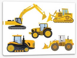 Heavy machinery Stretched Canvas 58774991