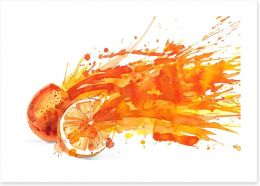Fresh orange juice Art Print 59155427