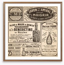 Potions and lotions Framed Art Print 59204100