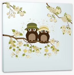 Owls Stretched Canvas 59259016