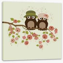 Owls Stretched Canvas 59329123