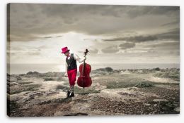 The red cellist Stretched Canvas 59518598