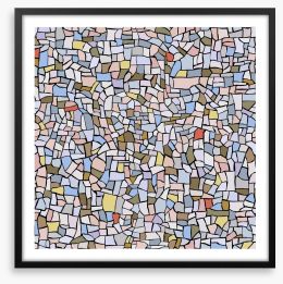 Marble grey mosaic Framed Art Print 59656465