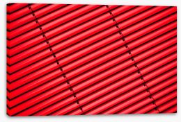 Red shutters Stretched Canvas 59686451