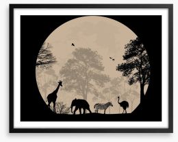 Moonlight safari Framed Art Print 59750045