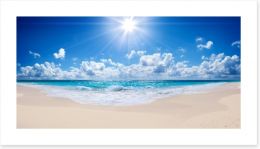 Sparkling sea panoramic Art Print 59945856