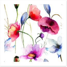 Wild flowers springtime Art Print 59984905