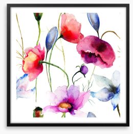 Wild flowers springtime Framed Art Print 59984905