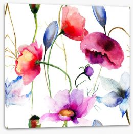 Wild flowers springtime Stretched Canvas 59984905