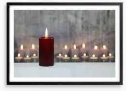 By candlelight Framed Art Print 60098353