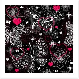 Butterfly lace Art Print 60152771