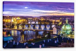 The bridges of Prague Stretched Canvas 60177451