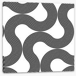 Mosaic curves Stretched Canvas 60226618